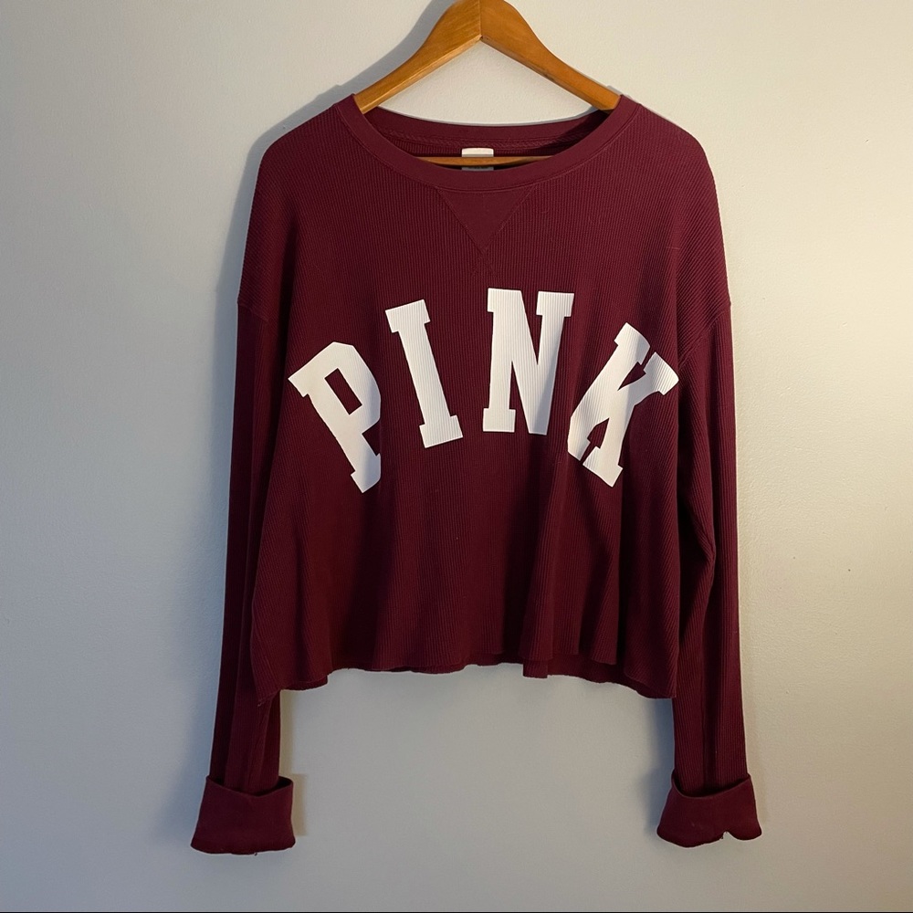 PINK Victorias secret waffle long sleeve
